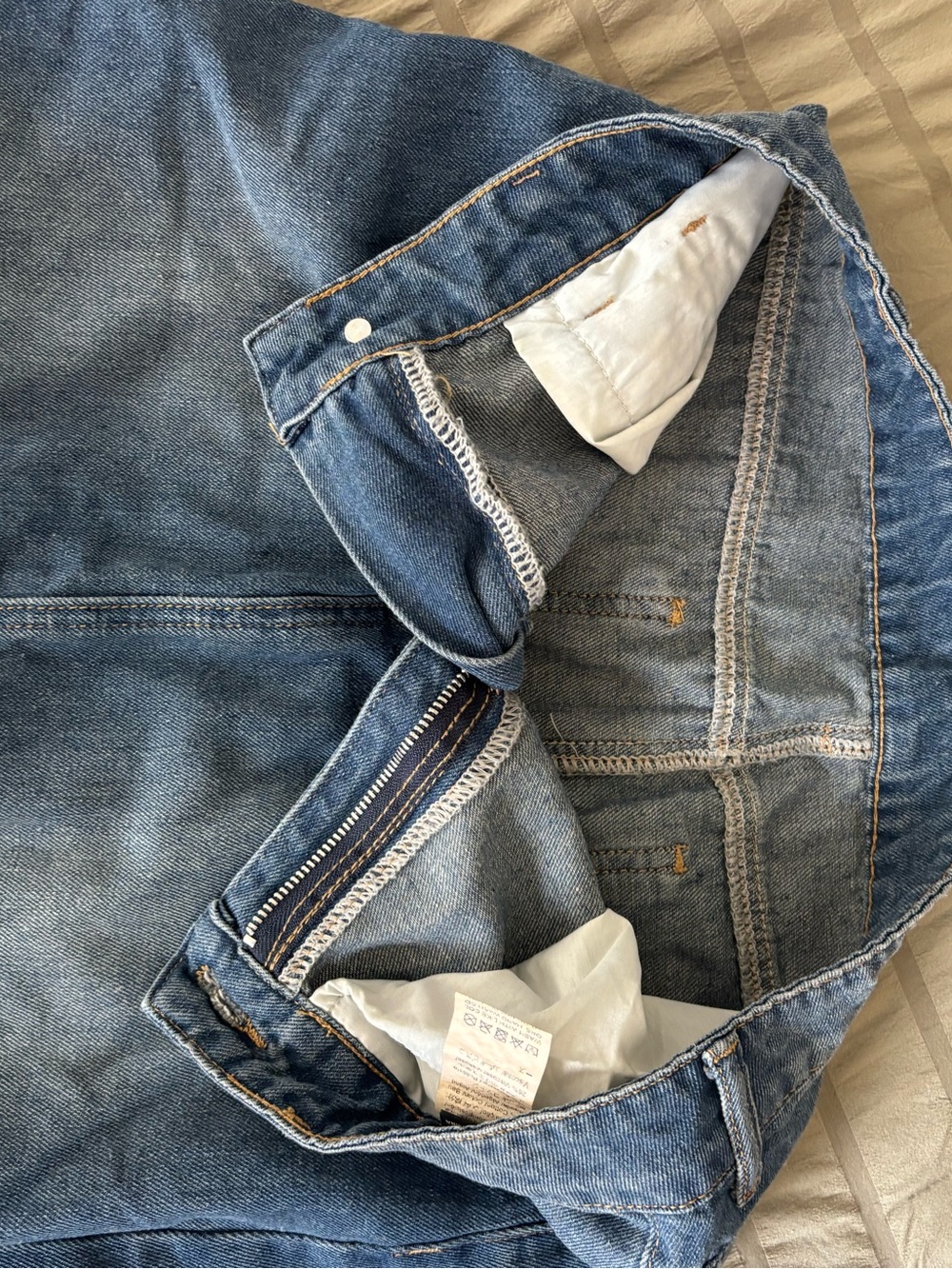 Long denim skirt Women